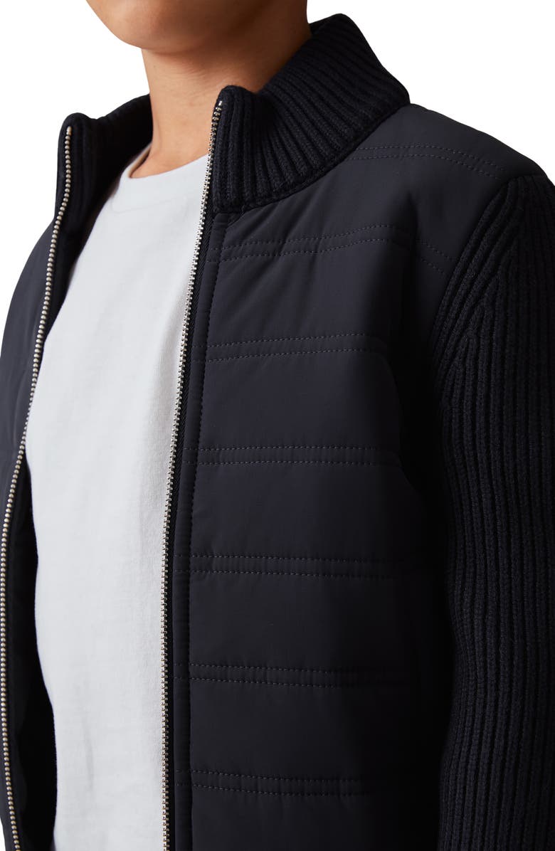 Reiss Kids' South End Jr. Quilted Zip-Up Varsity Jacket, Alternate, color,