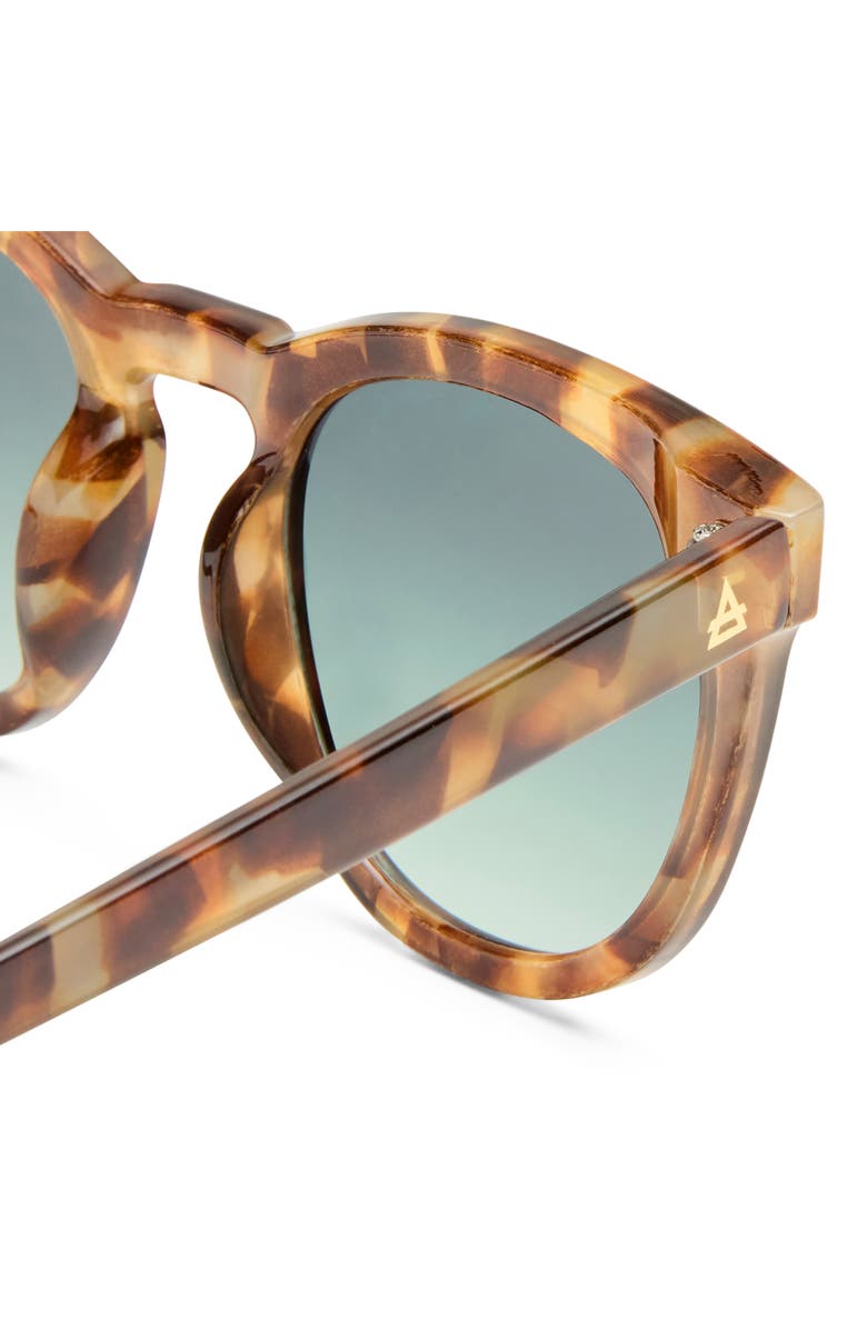 AIRE Evolution 51mm Gradient Round Sunglasses, Alternate, color, Dark Tort / Khaki Grad