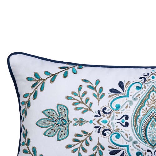C & F Home C&f Home Bailey Medallion Embroidered Throw Pillow, 12" X 24" In Multi