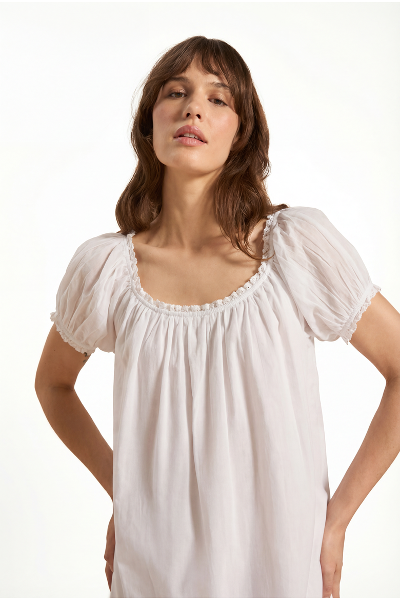 Cosette Nightdress, Alternate, color, White