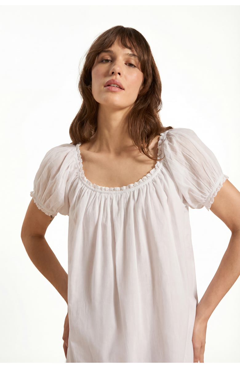 If Only If Cosette Nightdress, Alternate, color, White