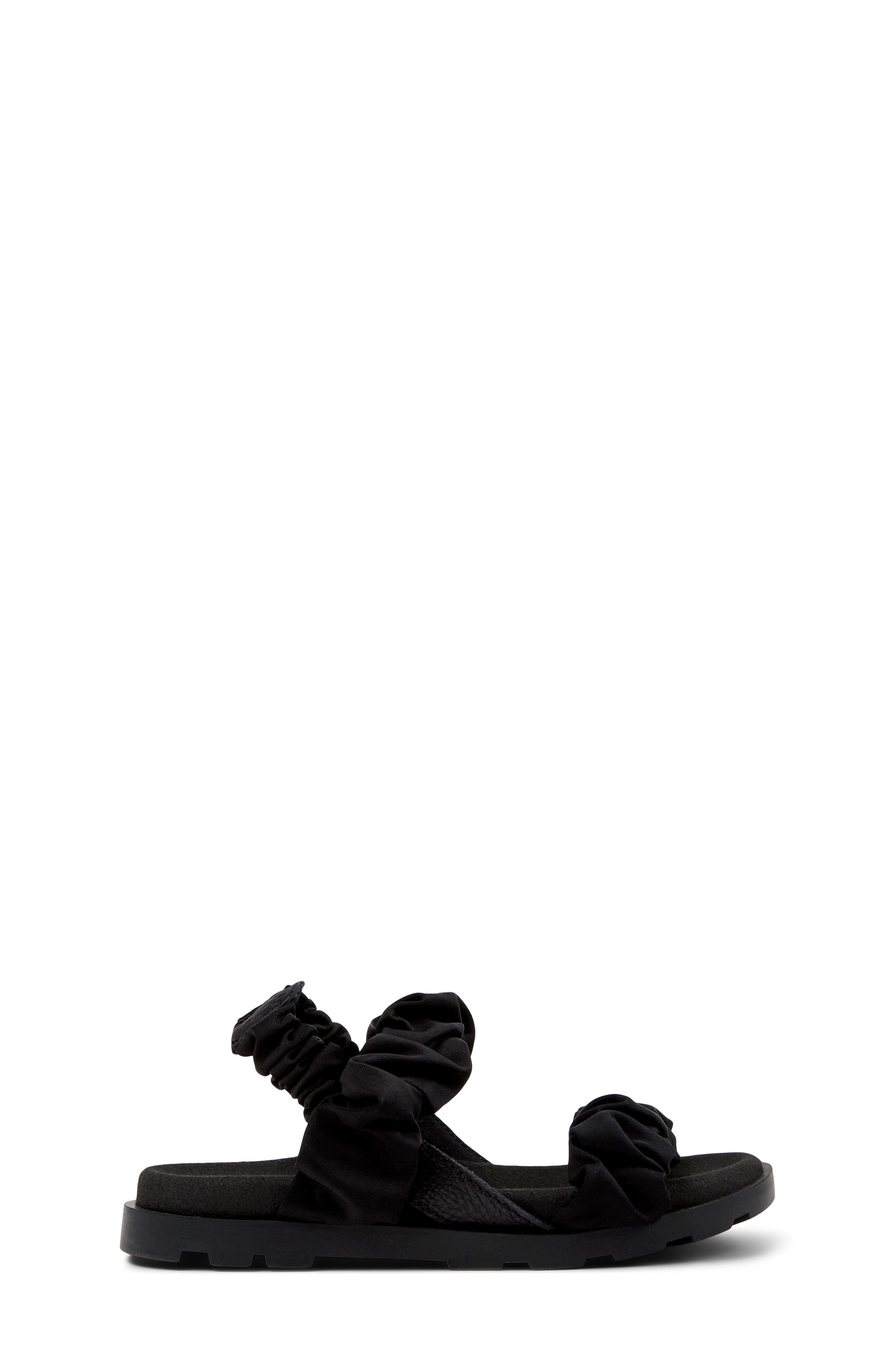 Camper Kids' Brutus Scrunch Slingback Sandal, Alternate, color, Black