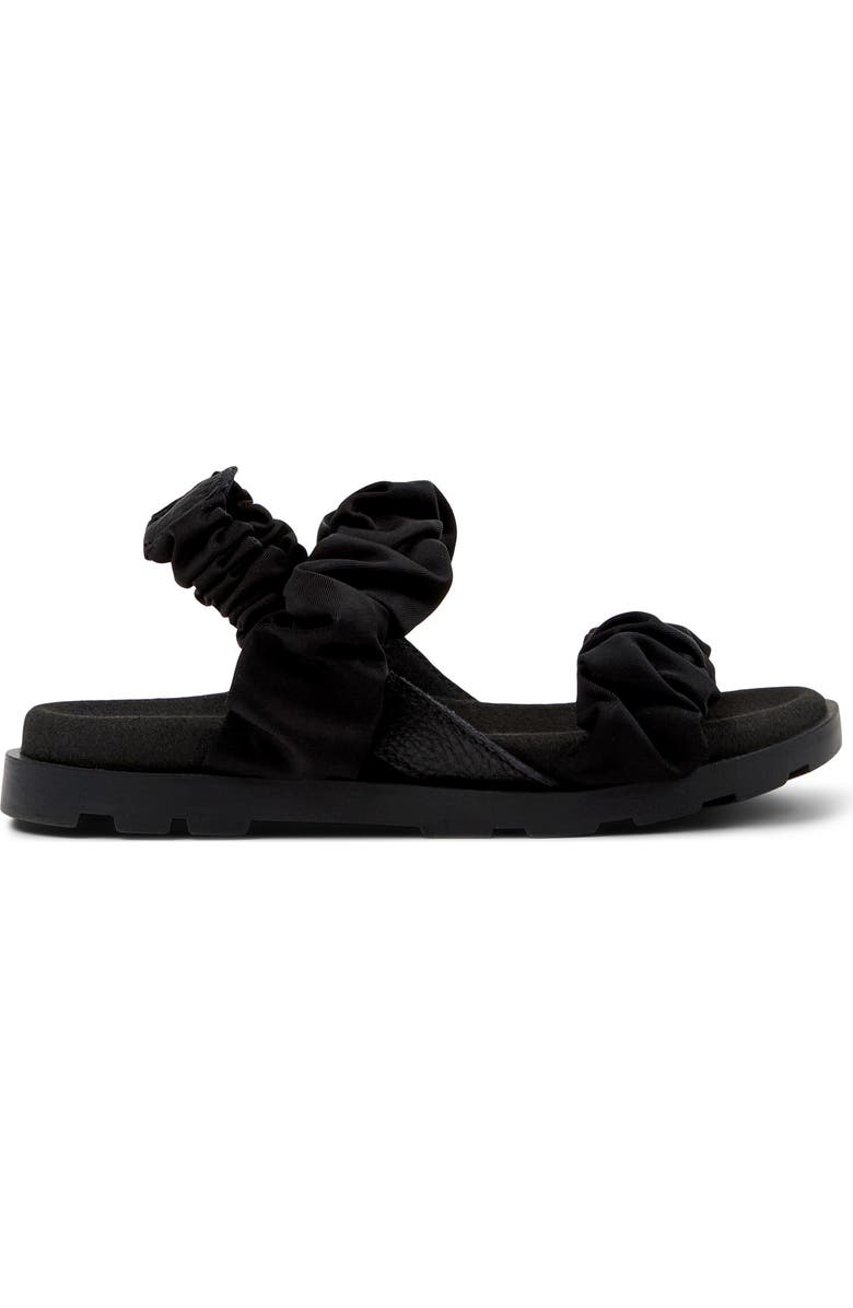 Camper Kids' Brutus Scrunch Slingback Sandal, Alternate, color, Black