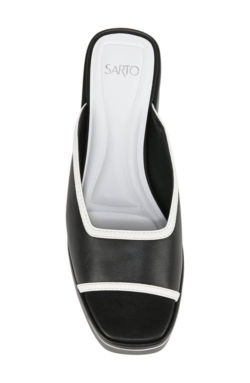 Sarto By Franco Sarto Fernanda Platform Slide Sandal In Black