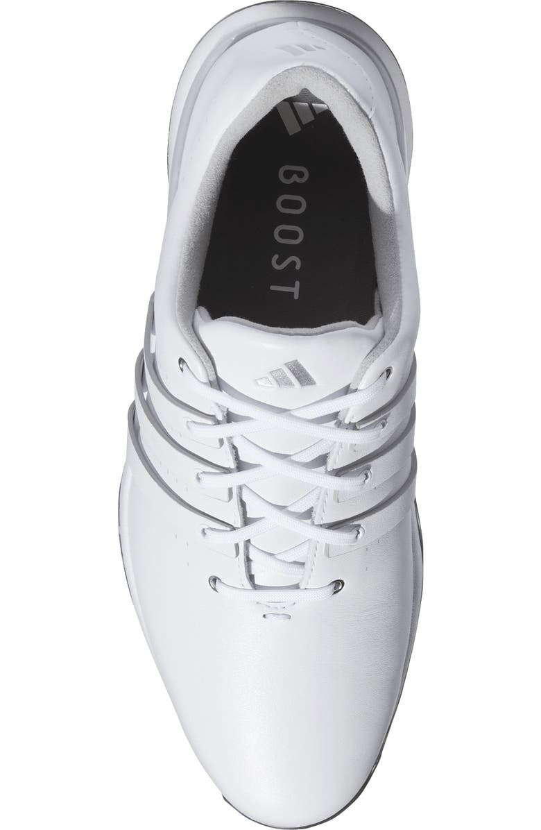 adidas Tour360 24 Golf Shoe, Alternate, color, White/ White/ Silver Metallic
