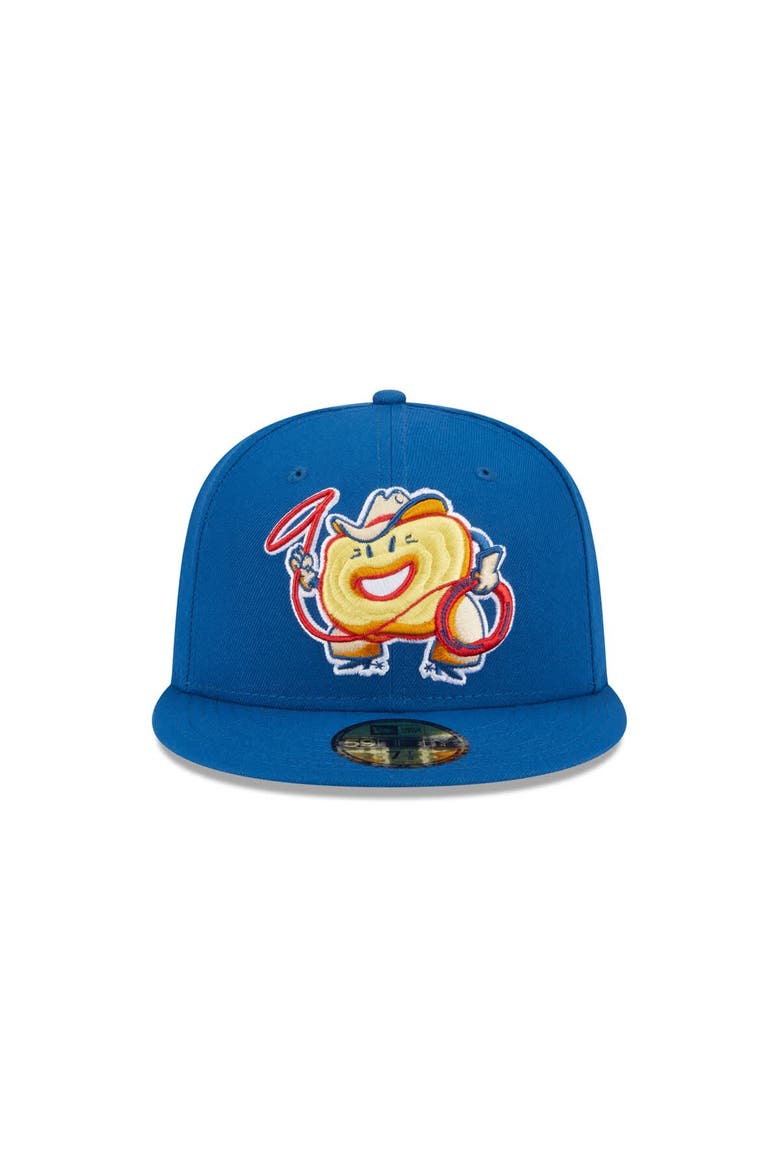 Men's New Era  Blue Round Rock Express Theme Nights 59FIFTY Fitted Hat, Alternate, color, Blue