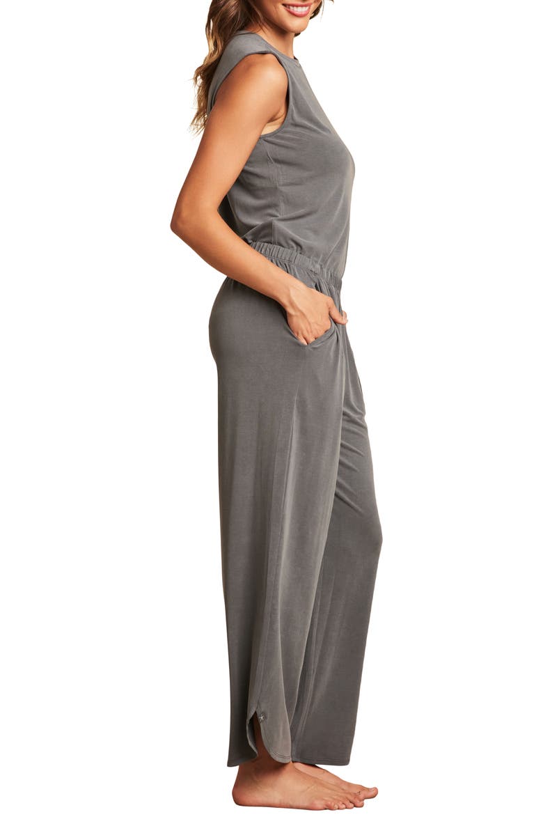 Barefoot Dreams<sup>®</sup> Malibu Collection<sup>®</sup> Sand Washed Jersey Wide Leg Pajamas, Alternate, color, 
