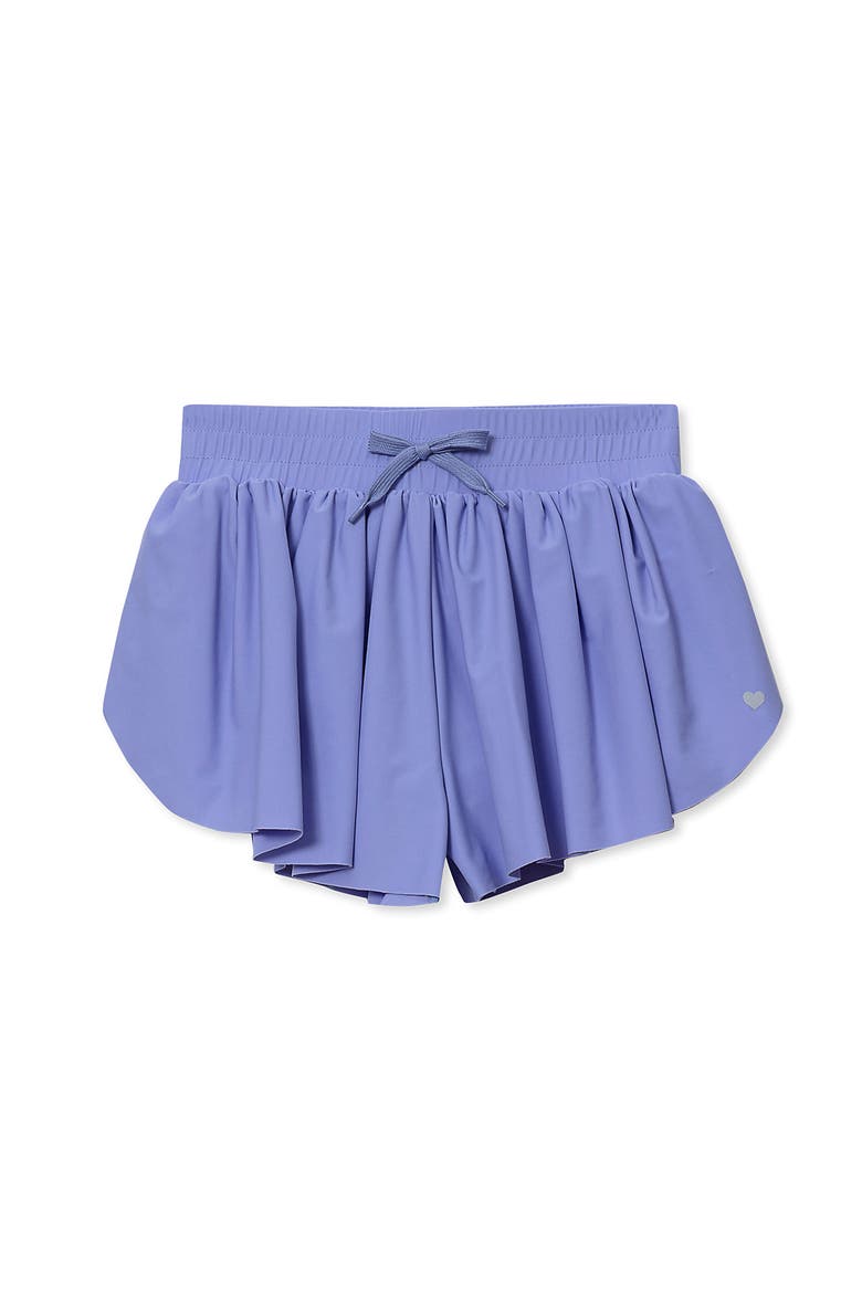 Girls Active Flutter Shorts, Main, color, Pale Purple Iris