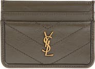 Saint Laurent Niki Matelassé Leather Card Case