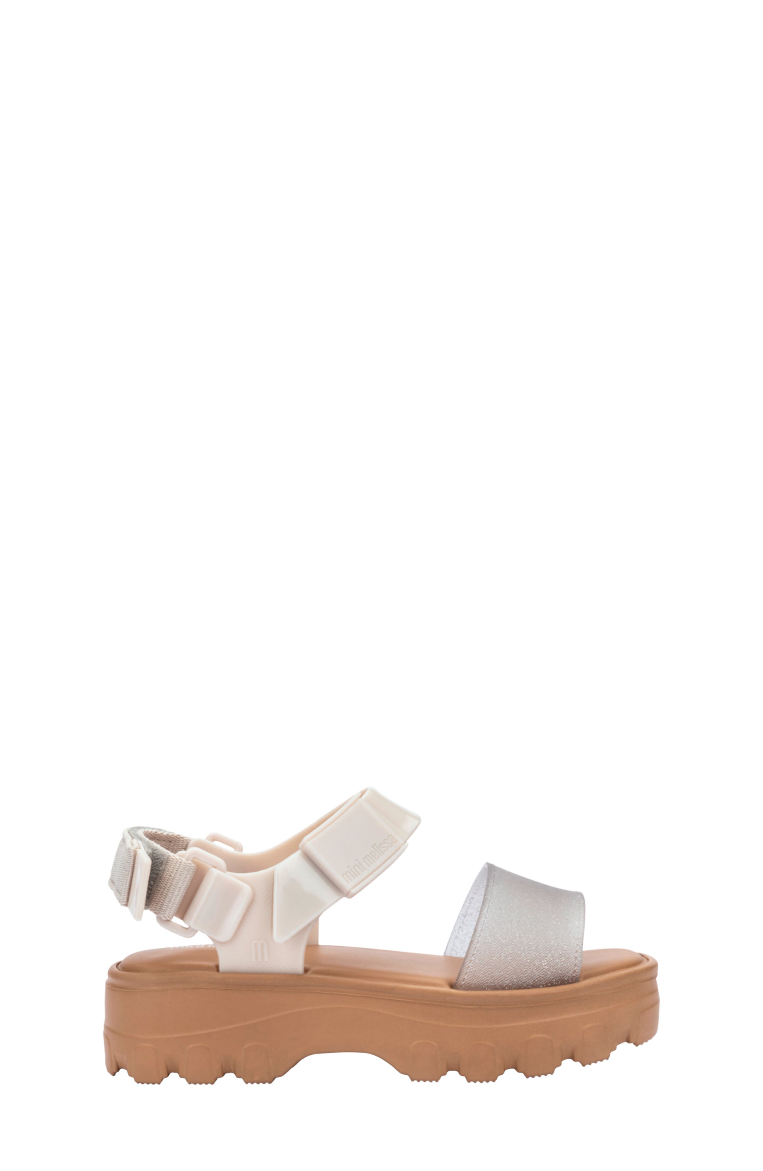 Kids' Kick Off Platform Sandal, Alternate, color, BEIGE