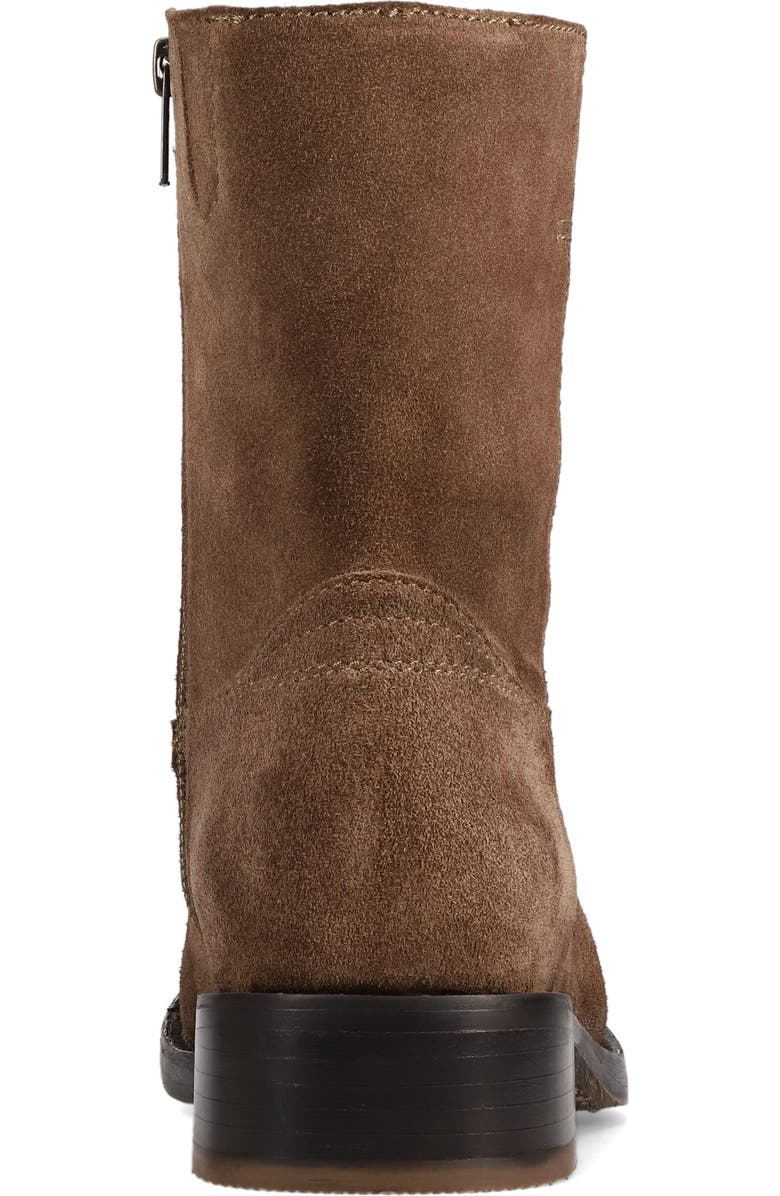 Frye Campus Suede Plain Toe Zip Boot, Alternate, color, Driftwood