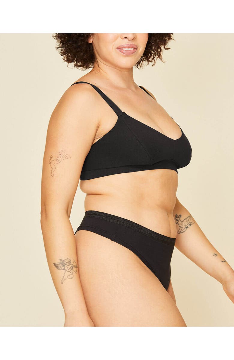 Subset Organic Cotton Mid-Rise Thong in Carbon & Spice 2-Pack, Alternate, color, 