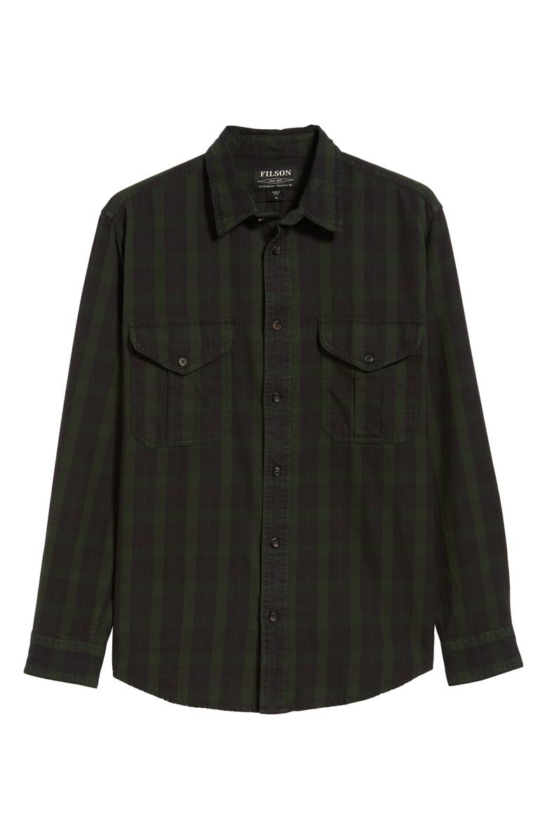 Filson Alaskan Guide Regular Fit Twill Shirt, Alternate, color, 