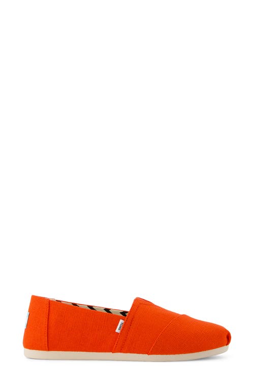Toms Alpargata Classic Flat In Red