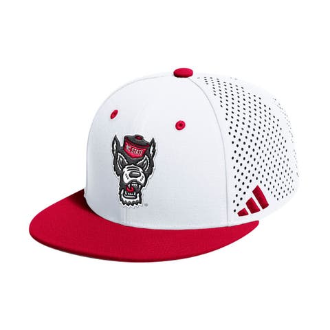 Men's adidas  White NC State Wolfpack On-Field Fitted Baseball Hat