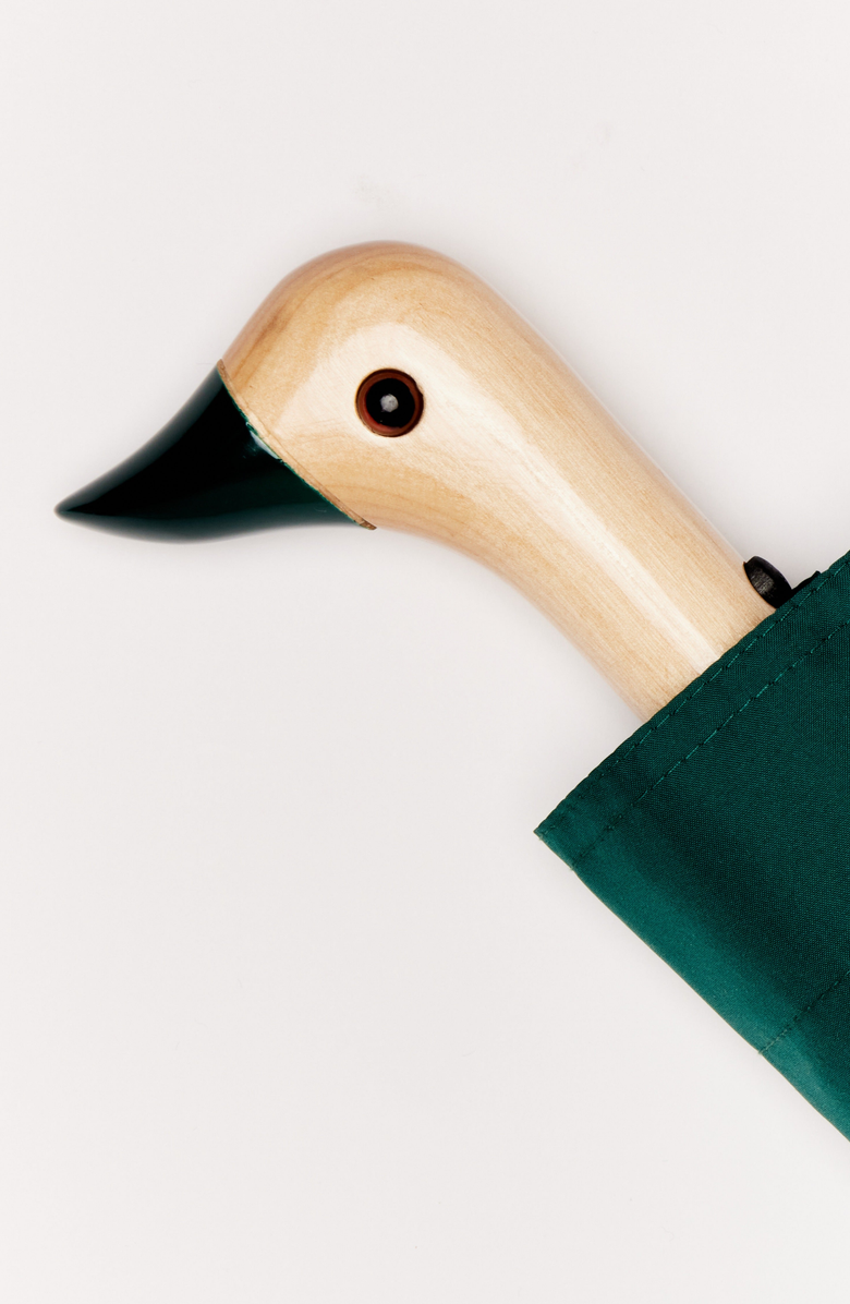 Original Duckhead Eco-Friendly Compact Duck Umbrella, Alternate, color, Forest Green