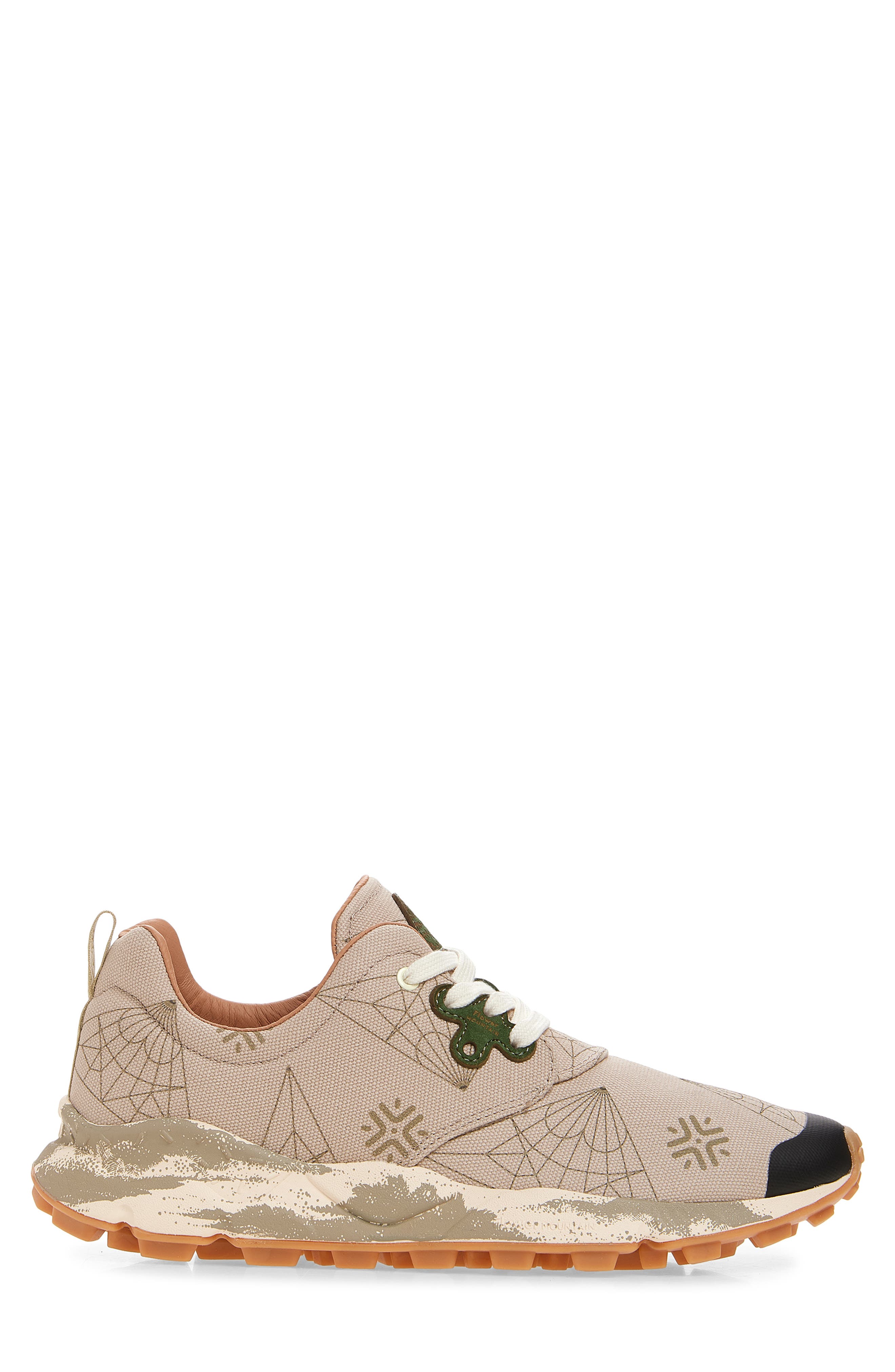 Flower MOUNTAIN Pampas Lace-Up Sneaker, Alternate, color, Taupe Green