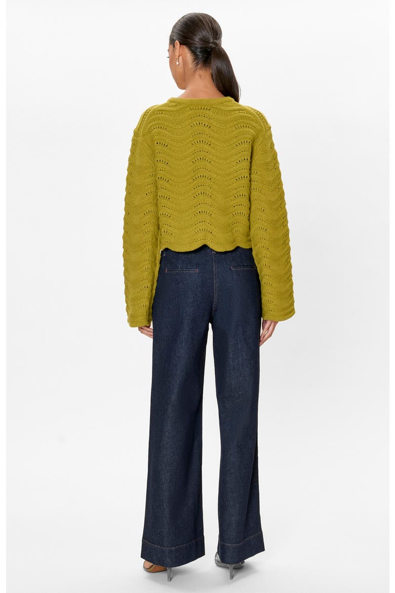 Rem Knit Cardigan, Alternate, color, Pear Green