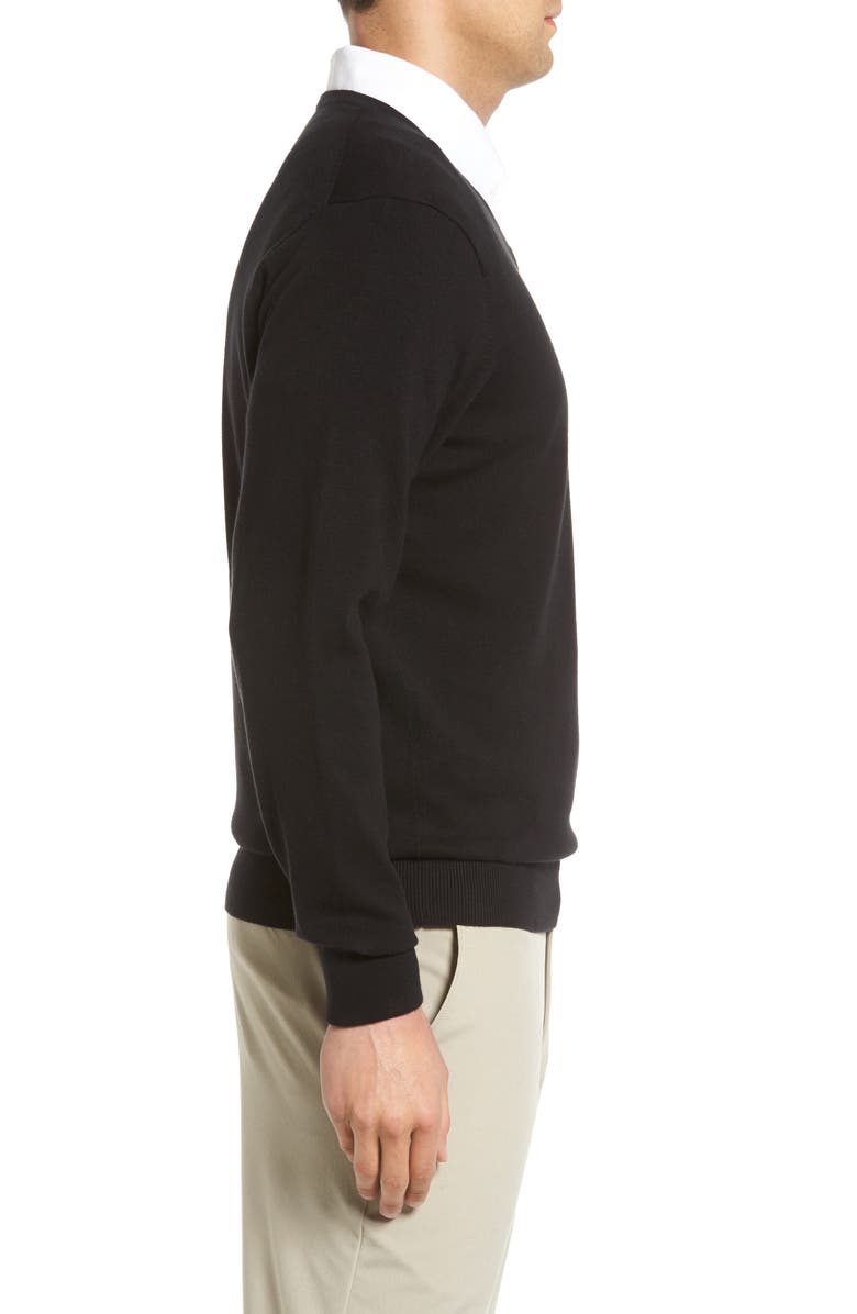 Cutter & Buck Lakemont V-Neck Sweater, Alternate, color, Black