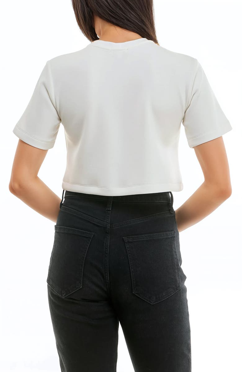 Urban Social Cloud Luxe Crewneck Crop T-Shirt, Alternate, color,