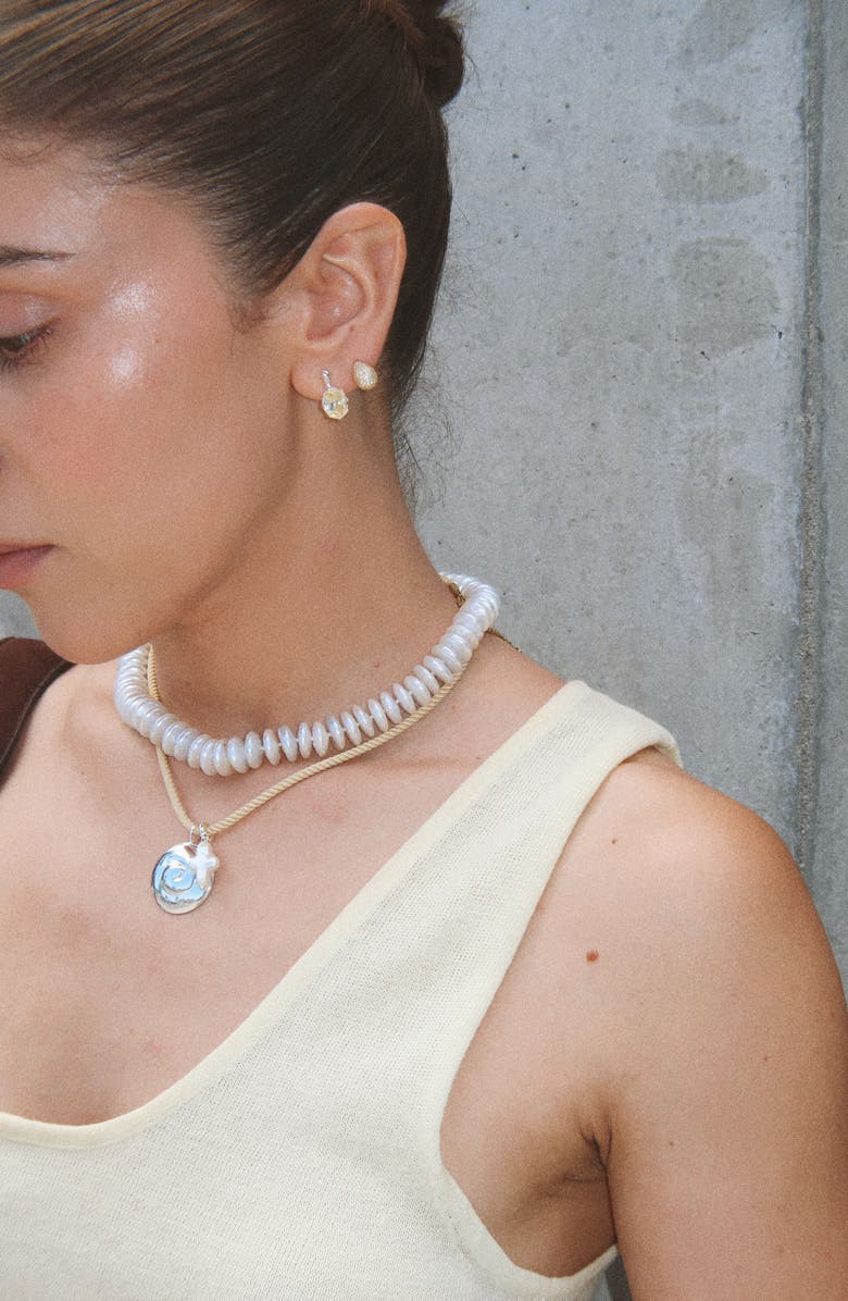 Joiana Jewelry Bold Billow Pendant, Alternate, color, White Silver