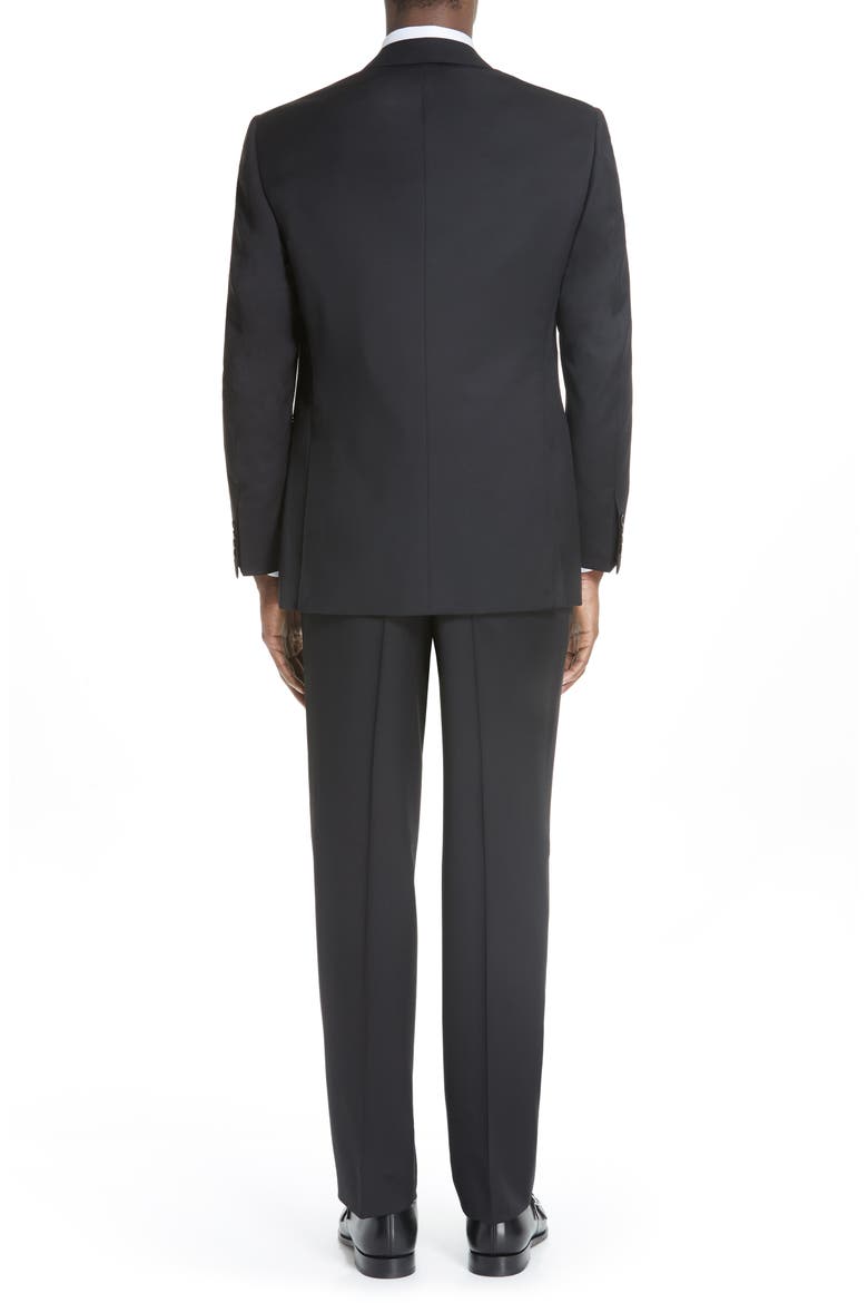 Classic Fit Wool Suit, Alternate, color, BLACK