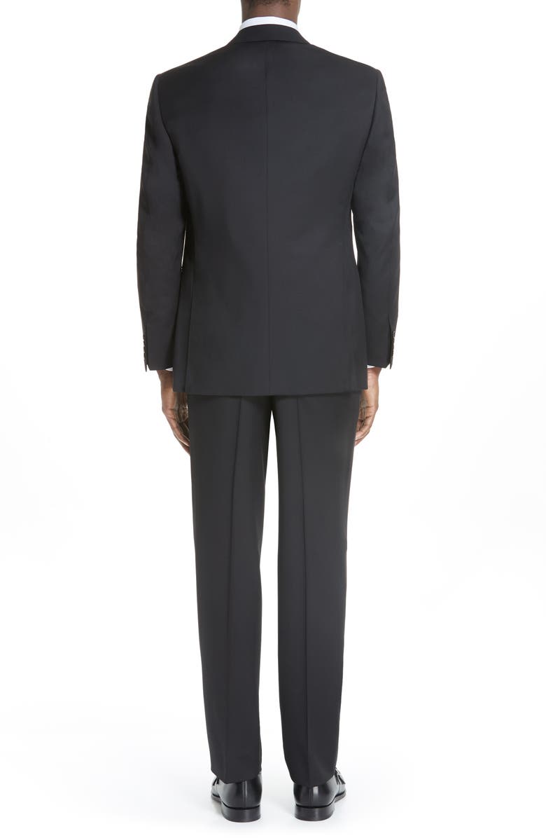 Canali Classic Fit Wool Suit, Alternate, color, Black