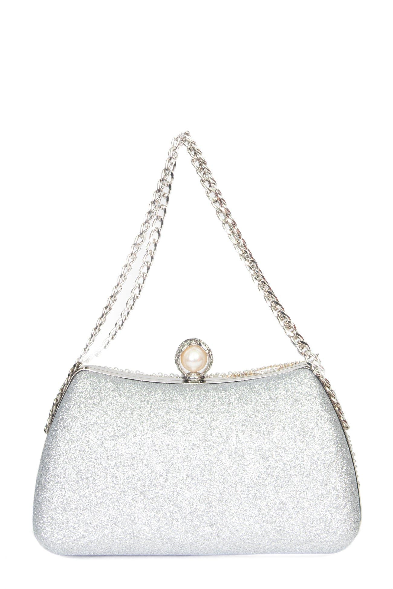 Sonya Clutch, Alternate, color, SILVER