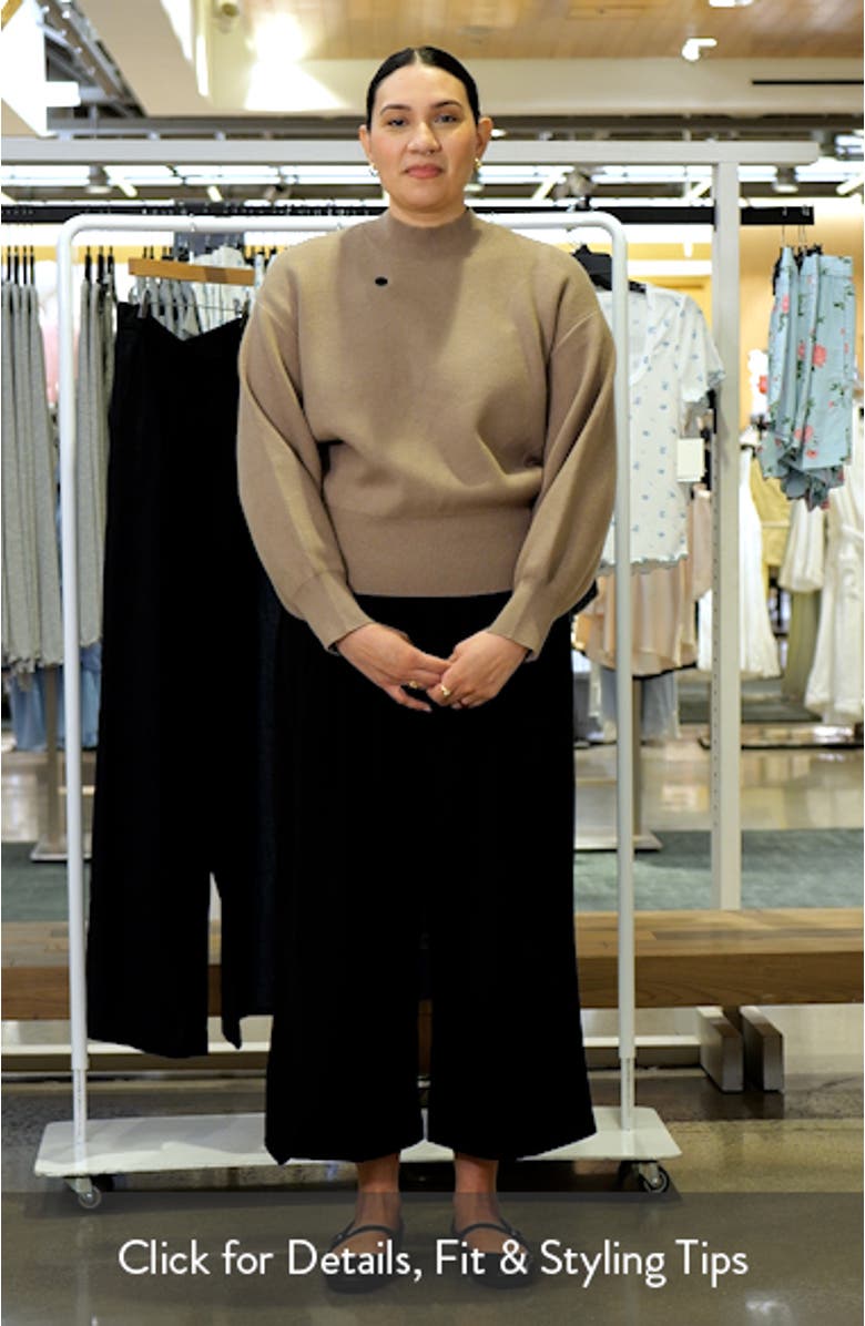Oversize Mock Neck Sweater, sales video thumbnail