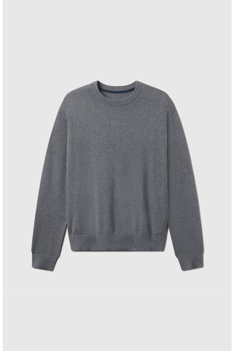 Anytime Crewneck Sweater, Alternate, color, Medium Heather Gray