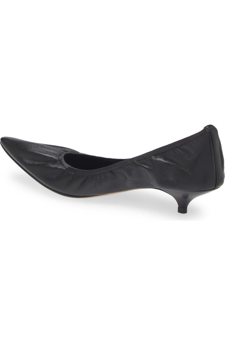 The Row Liisa Pointed Toe Kitten Heel Pump, Alternate, color, Black