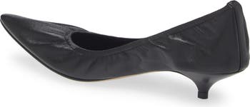The Row Liisa Pointed Toe Kitten Heel Pump (Women) | Nordstrom