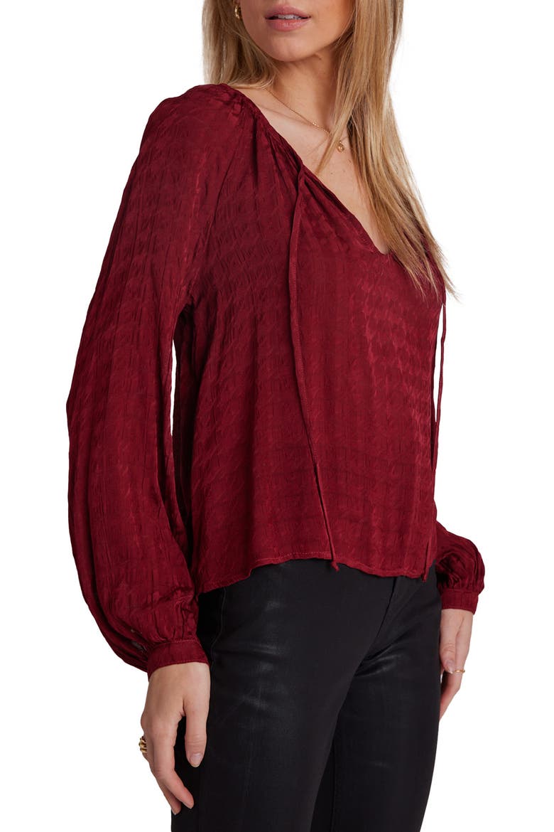 Texture Raglan Sleeve Top, Alternate, color, SWEET SANGRIA