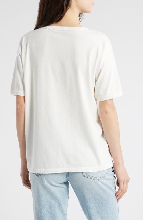 Daydreamer Smooth Sailin' Cotton Graphic T-shirt In White