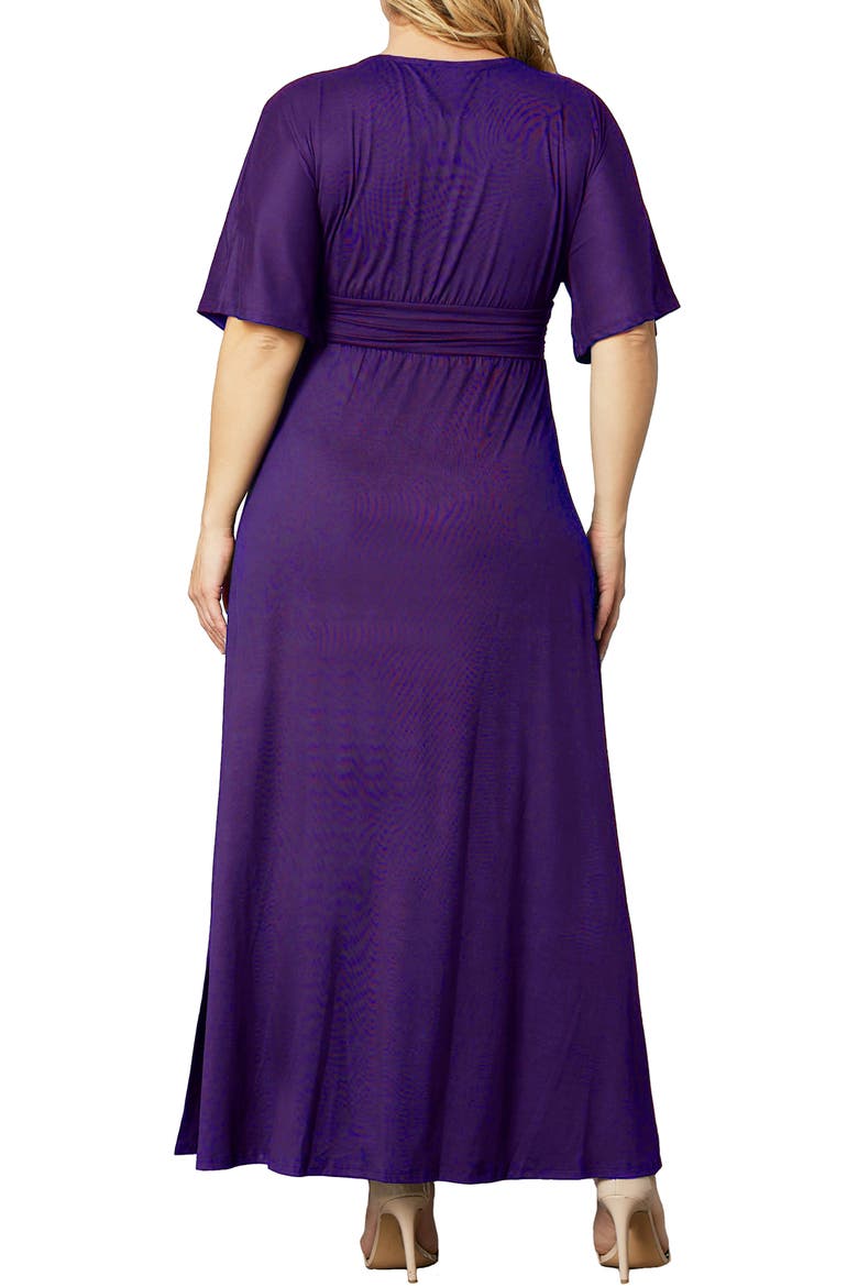 Vienna Maxi Dress, Alternate, color, PLUM PASSION