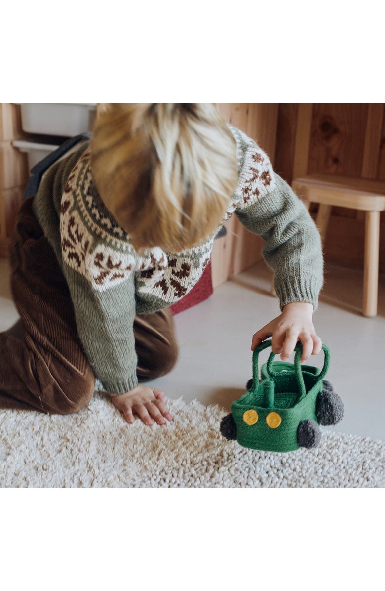 Lorena Canals Basket Tractor, Alternate, color, Green