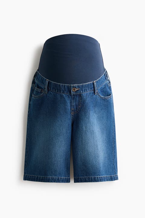 Mama Denim Bermuda Shorts