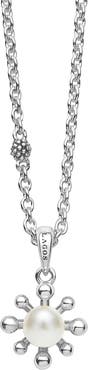 LAGOS Luna Fleur Freshwater Pearl Pendant Necklace
