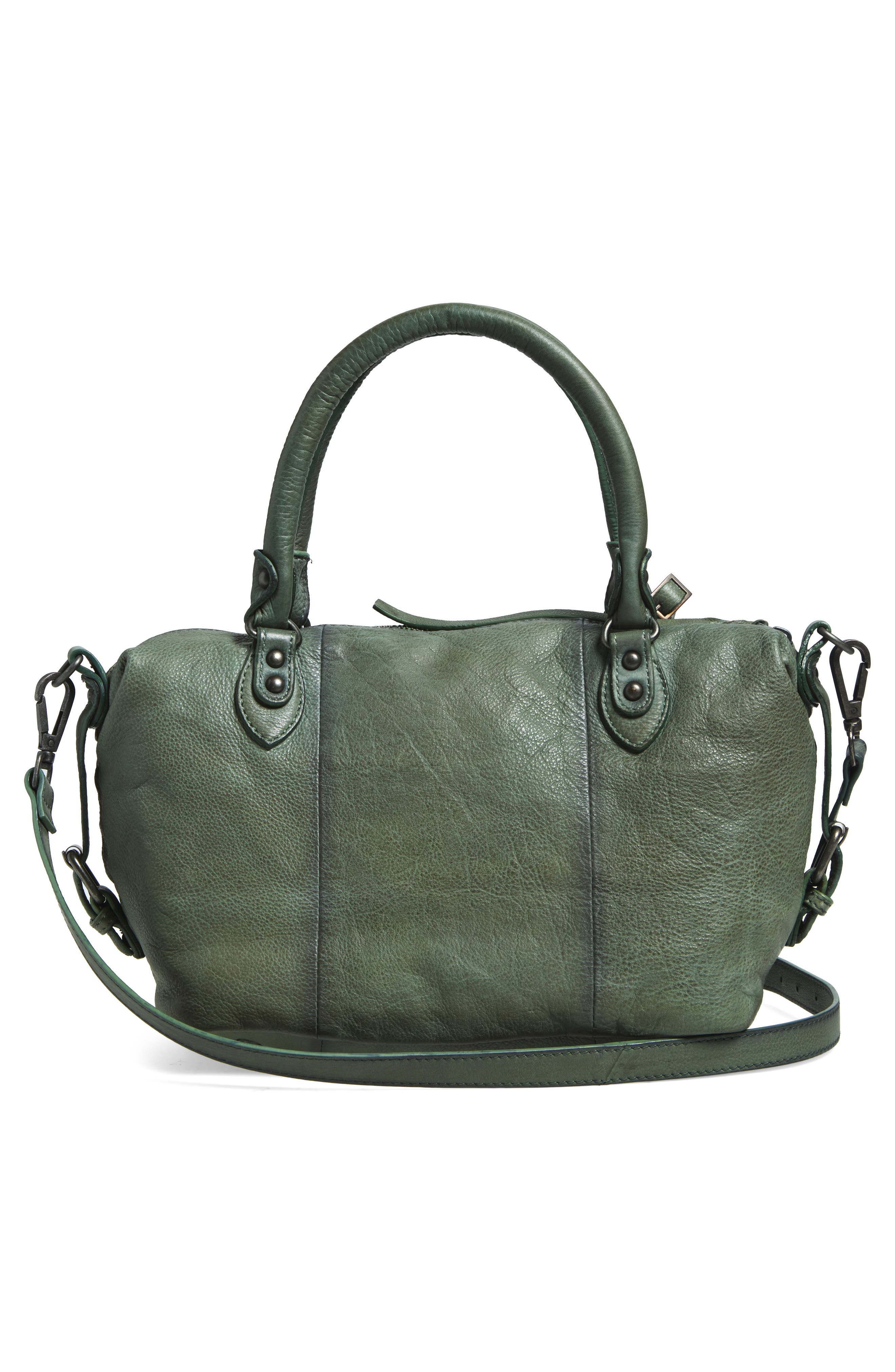 Free People We The Free Baby Emerson Leather Tote, Alternate, color, Secret Sage