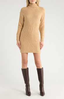 AREA STARS Turtleneck Sweater Dress