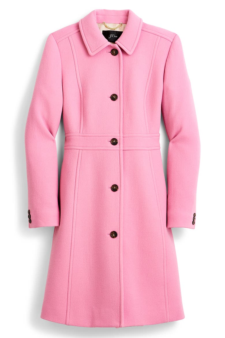 Classic Lady Italian Double Cloth Wool Blend Day Coat, Alternate, color, WOOL RETRO PINK