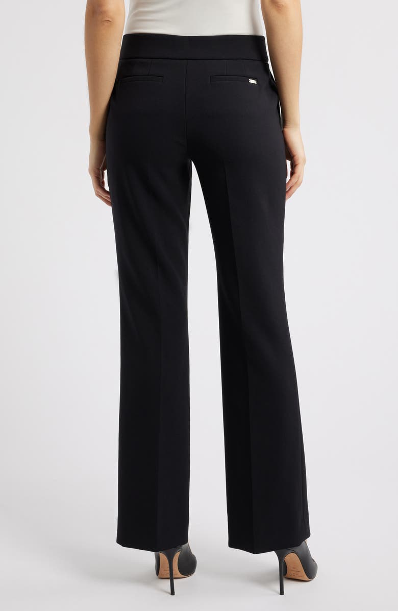 Anne Klein Pull-On Straight Leg Pants, Alternate, color, Anne Black