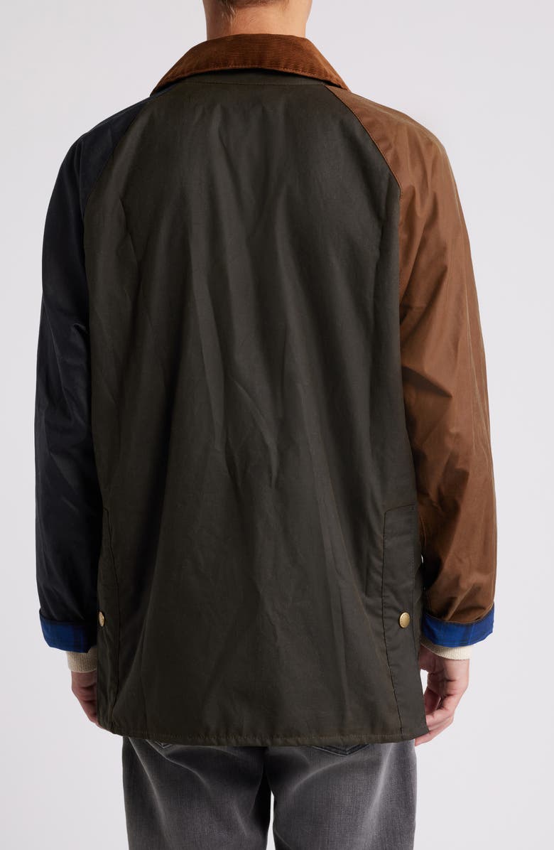 Barbour Patch Water Resistant Waxed Cotton Jacket, Alternate, color,