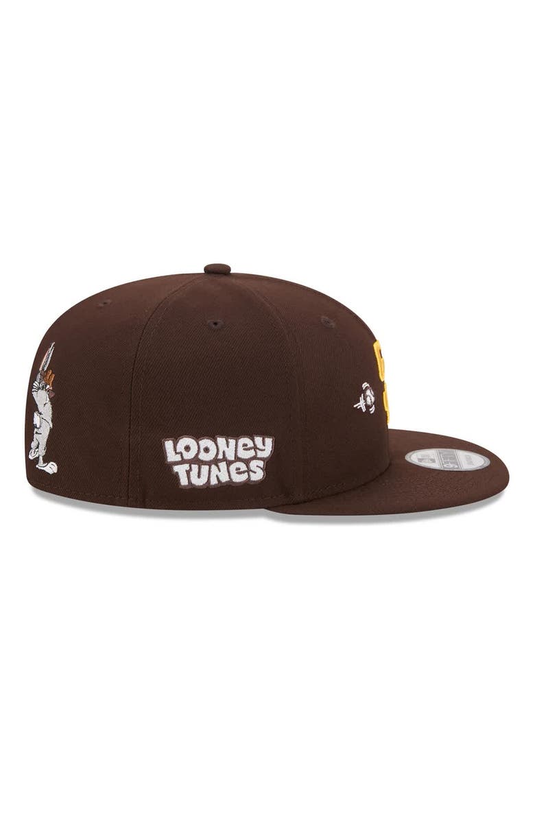 New Era Men's New Era Brown San Diego Padres Looney Tunes Bugs Bunny 9FIFTY Snapback Hat, Alternate, color, Brown
