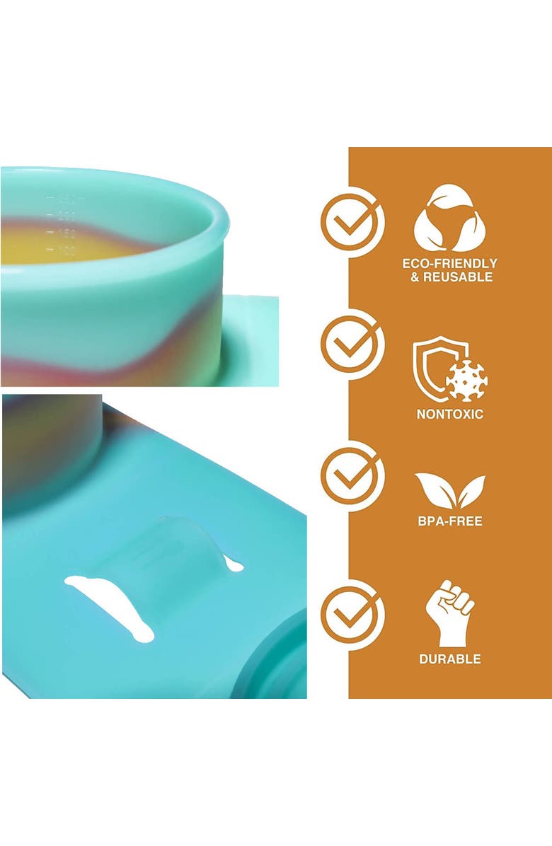 Silipint Silicone Go Go Bowls Set Of 4,10, 20, 30 Oz, Alternate, color, Blue