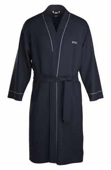 BOSS Men's Piped Cotton Robe