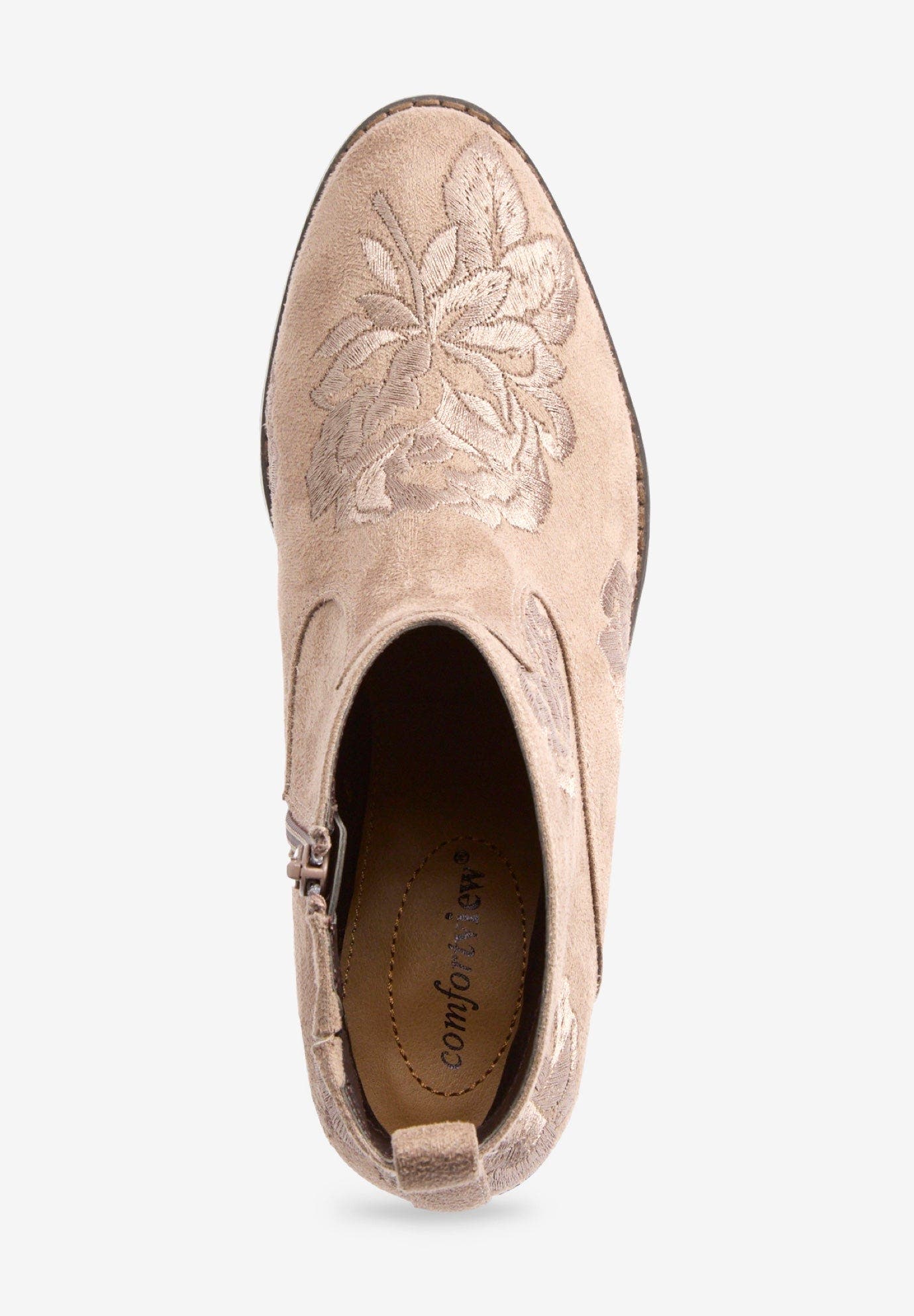 The Gwyneth Bootie, Alternate, color, DARK TAUPE