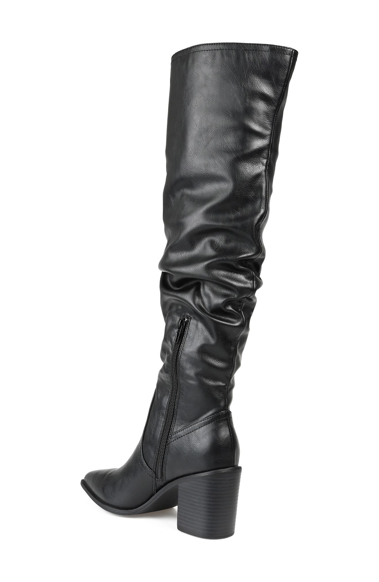 Journee Collection Pia Tall Ruched Shaft Boot - Extra Wide Calf, Alternate, color, 
