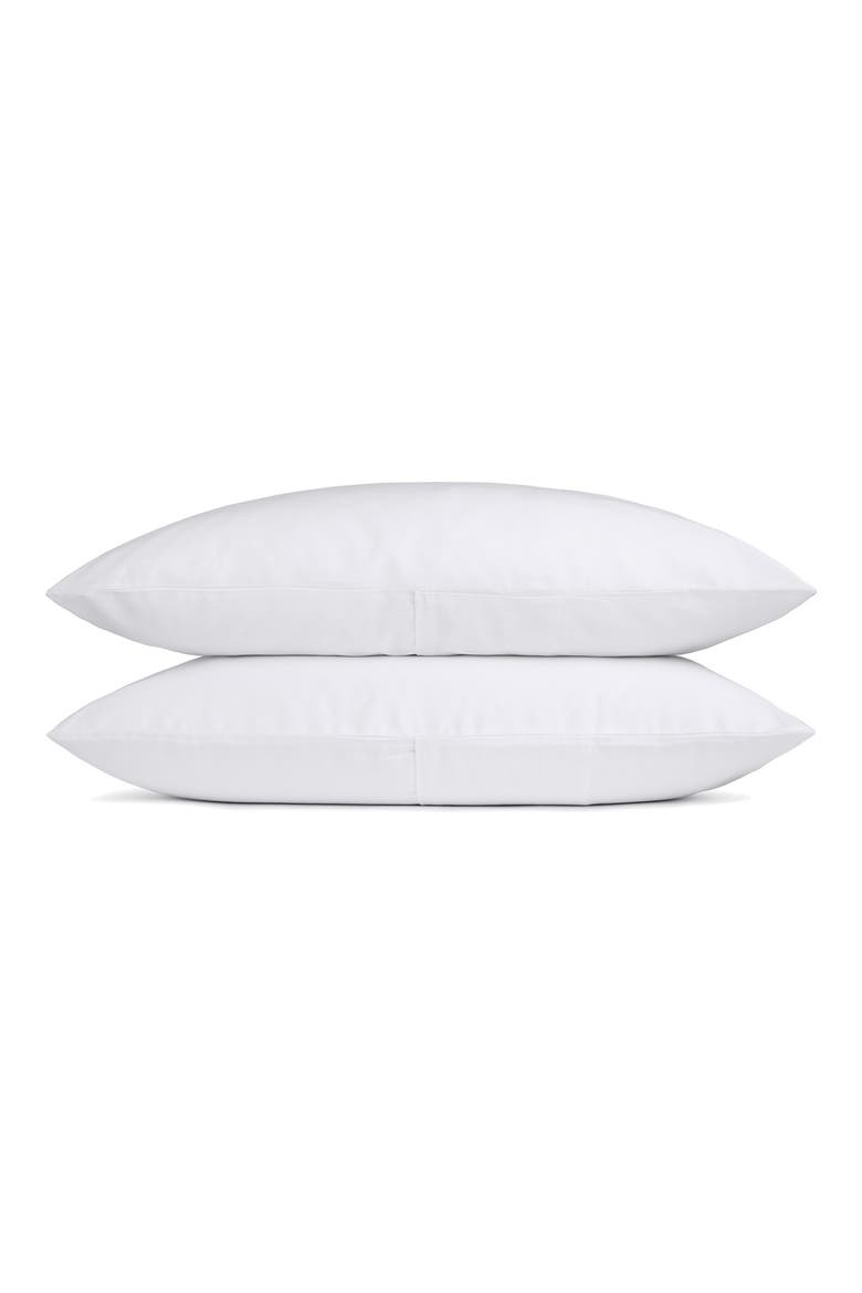 Set of 2 Sateen Pillowcases, Main, color, WHITE