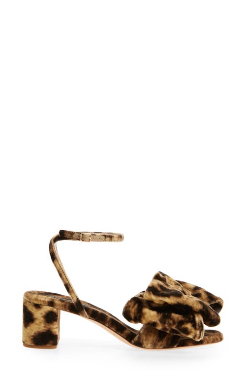 Loeffler Randall Carmen Ankle Strap Sandal In Leopard